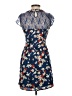Yumi 100% Polyester Floral Blue Casual Dress Size 2/4 - photo 2
