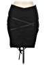 CAPSULE Solid Black Casual Skirt Size L - photo 1