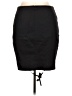 CAPSULE Solid Black Casual Skirt Size L - photo 2