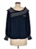 Vince Camuto Blue Long Sleeve Blouse Size M - photo 2