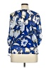 Daisy Fuentes 100% Polyester Blue 3/4 Sleeve Blouse Size XL (petite) - photo 2