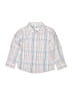 Assorted Brands Checkered-gingham White Long Sleeve Button-Down Shirt Size 3 - photo 1