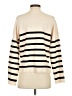 For The Republic Stripes Ivory Turtleneck Sweater Size XS - photo 2