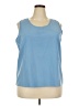 Anthony Richards Blue Sleeveless Blouse Size 18 - photo 1