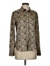 Zapa Animal Print Gold Long Sleeve Blouse Size 0 - photo 1