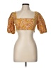 o.p.t Orange Short Sleeve Blouse Size L - photo 1