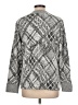 Tribal Argyle Silver Pullover Sweater Size L - photo 2