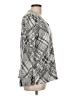 Tribal Argyle Silver Pullover Sweater Size L - photo 4