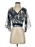 Say What? 100% Polyester Teal 3/4 Sleeve Blouse Size XS - photo 1