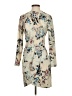 Michelle Mason Print Tan Casual Dress Size 4 - photo 1