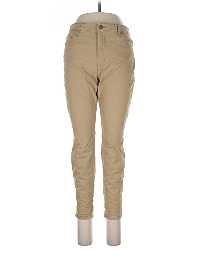 Pre-owned Hollister Khaki Pant In Tan