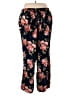 New Look 100% Viscose Floral Black Casual Pants Size 2X - photo 2
