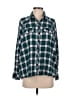 Wild Fable Plaid Green Long Sleeve Button-Down Shirt Size S - photo 1