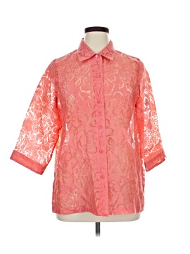 Allison Daley 3/4 Sleeve Button Down Shirt