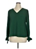 CeCe Green Long Sleeve Blouse Size XL - photo 1