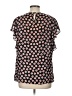 Elle Black Short Sleeve Blouse Size L - photo 2
