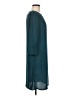 H&M 100% Polyester Solid Teal Casual Dress Size 6 - photo 4