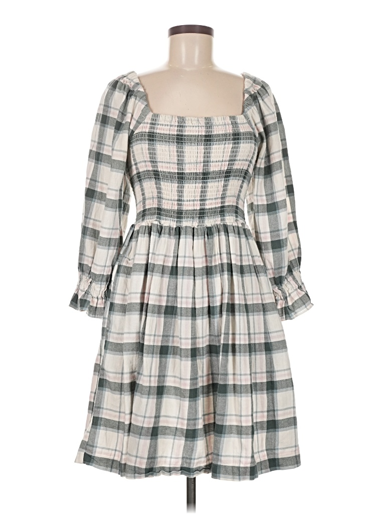 Pre-owned Madewell Casual Dress In Gray