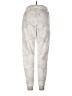No Comment 100% Polyester Print Ivory Casual Pants Size L - photo 2