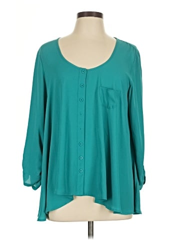 Style&Co 3/4 Sleeve Blouse (view 1)