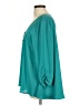Style&Co 100% Polyester Teal 3/4 Sleeve Blouse Size L - photo 5