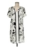 DR2 100% Polyester Print Gray Casual Dress Size M - photo 1