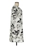DR2 100% Polyester Print Gray Casual Dress Size M - photo 4