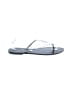 J.Crew Silver Brown Flip Flops Size 10 - photo 1