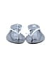 J.Crew Silver Brown Flip Flops Size 10 - photo 2