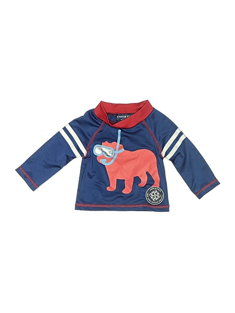 Click to view more detailed imagery on our partner's website Pre-owned Andy & Evan Babies' Rash Guard In Blue