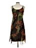 Sangria 100% Polyester Tropical Brown Cocktail Dress Size 10 (petite) - photo 2