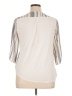 Assorted Brands Ivory 3/4 Sleeve Blouse Size XL - photo 2