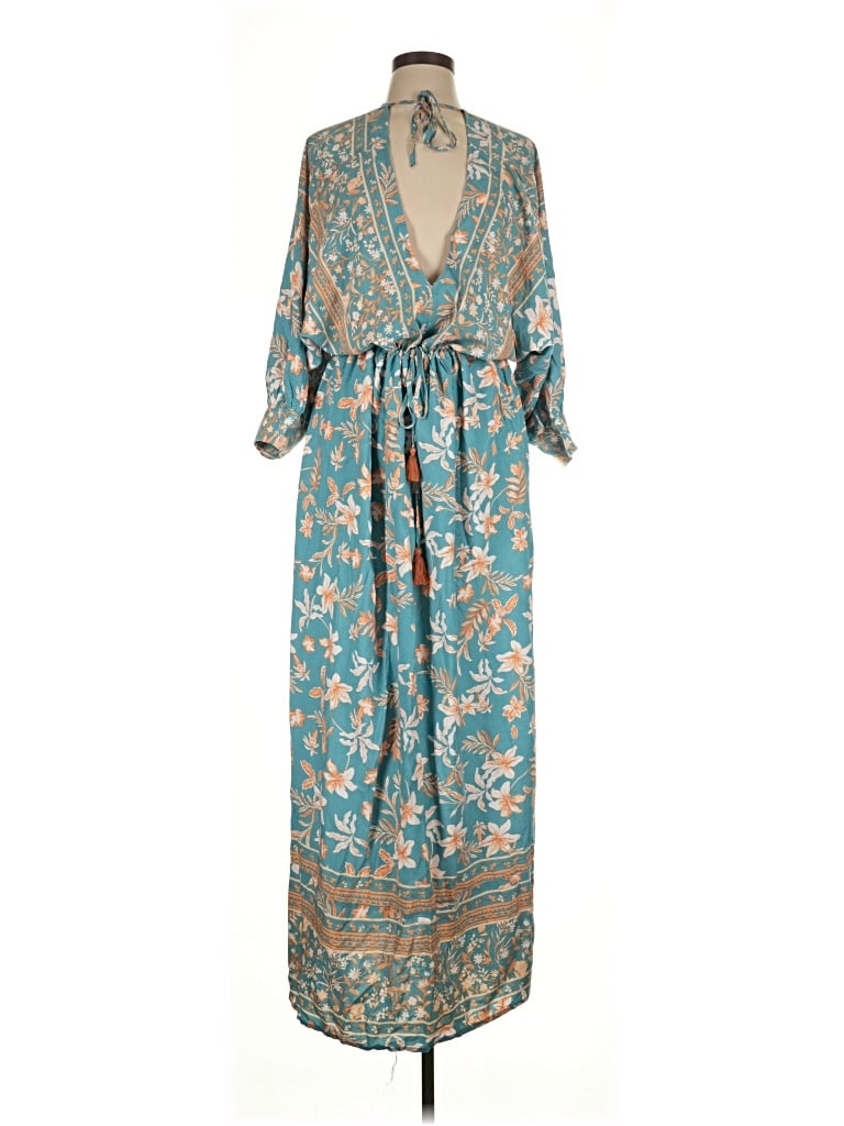 Pre-owned Aakaa Casual Dress In Blue