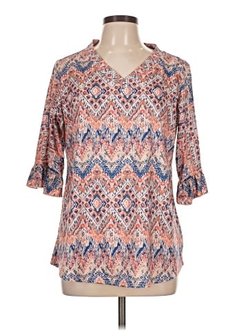 Lemon 3/4 Sleeve Blouse (view 1)