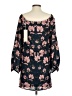 Keepsake 100% Polyester Floral Teal Casual Dress Size S - photo 2