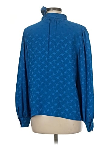 Saint Laurent Long Sleeve Silk Top (view 2)