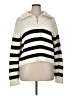 Kule 100% Cotton Stripes Ivory Pullover Sweater Size XL - photo 1