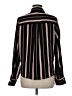 Evereve 100% Polyester Stripes Black Long Sleeve Blouse Size M - photo 2