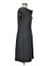 Spense Solid Gray Casual Dress Size 12 - photo 4