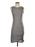 Unbranded Solid Gray Casual Dress Size S - photo 1