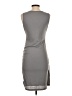 Unbranded Solid Gray Casual Dress Size S - photo 2