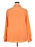Old Navy 100% Polyester Color Block Orange Long Sleeve Blouse Size XXL - photo 2