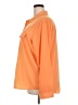Old Navy 100% Polyester Color Block Orange Long Sleeve Blouse Size XXL - photo 5