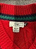 Gap 100% Wool Color Block Red Wool Pullover Sweater Size M - photo 7