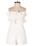 Princess Polly Solid White Romper Size 4 - photo 1