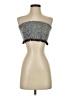 Peixoto 100% Rayon Silver Tube Top Size XS - photo 1