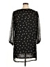 DJT 100% Polyester Polka Dots Black 3/4 Sleeve Blouse Size XL - photo 2