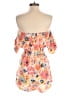 Roxy 100% Viscose Floral Orange Romper Size S - photo 2