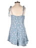 Mable 100% Rayon Floral Blue Romper Size S - photo 2