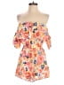 Roxy 100% Viscose Floral Orange Romper Size S - photo 1